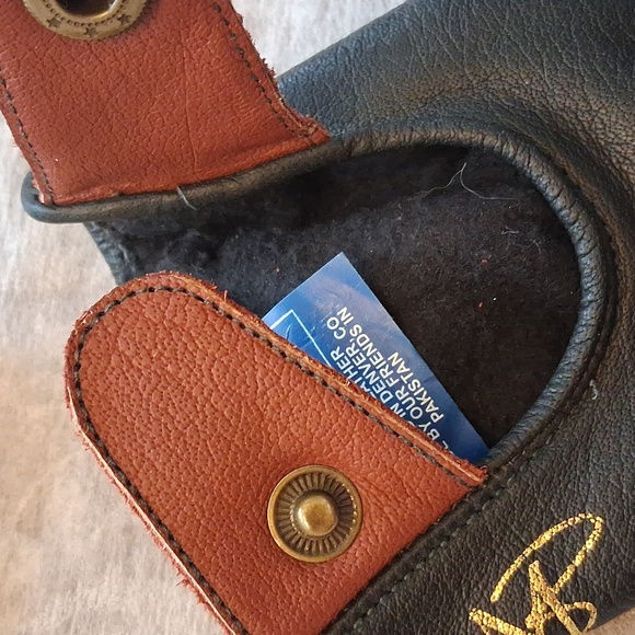 Maroon Bell Leather Gloves Black Brown  Medium - Picture 7 of 10